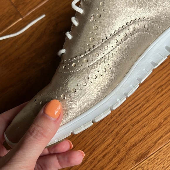 Cole Haan Zerogrand gold Oxford shoes - Picture 6 of 8